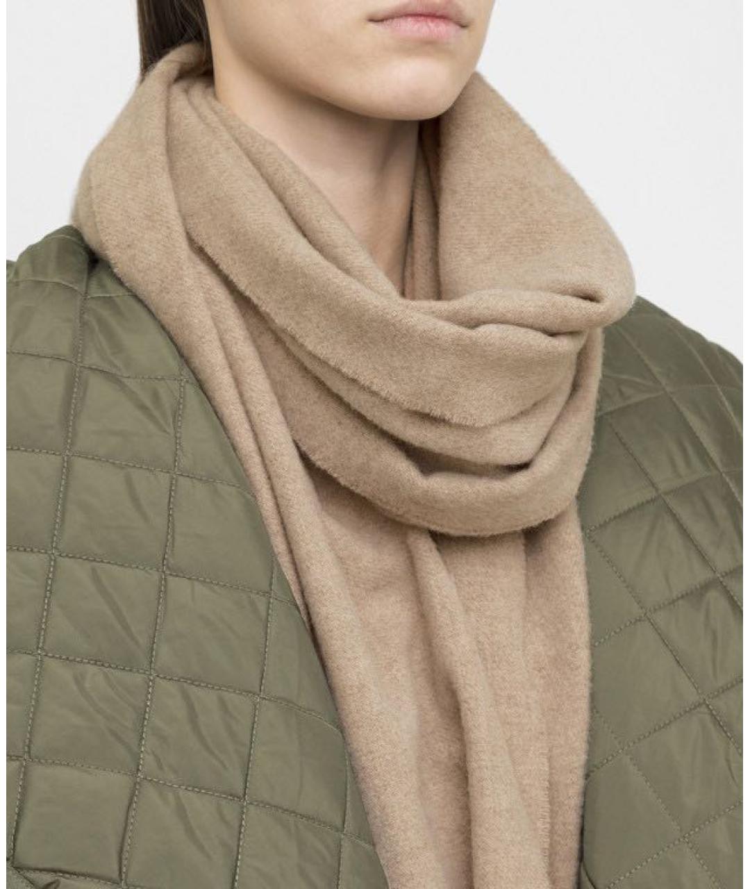 TOTEME Бежевый шерстяной шарф, фото 3