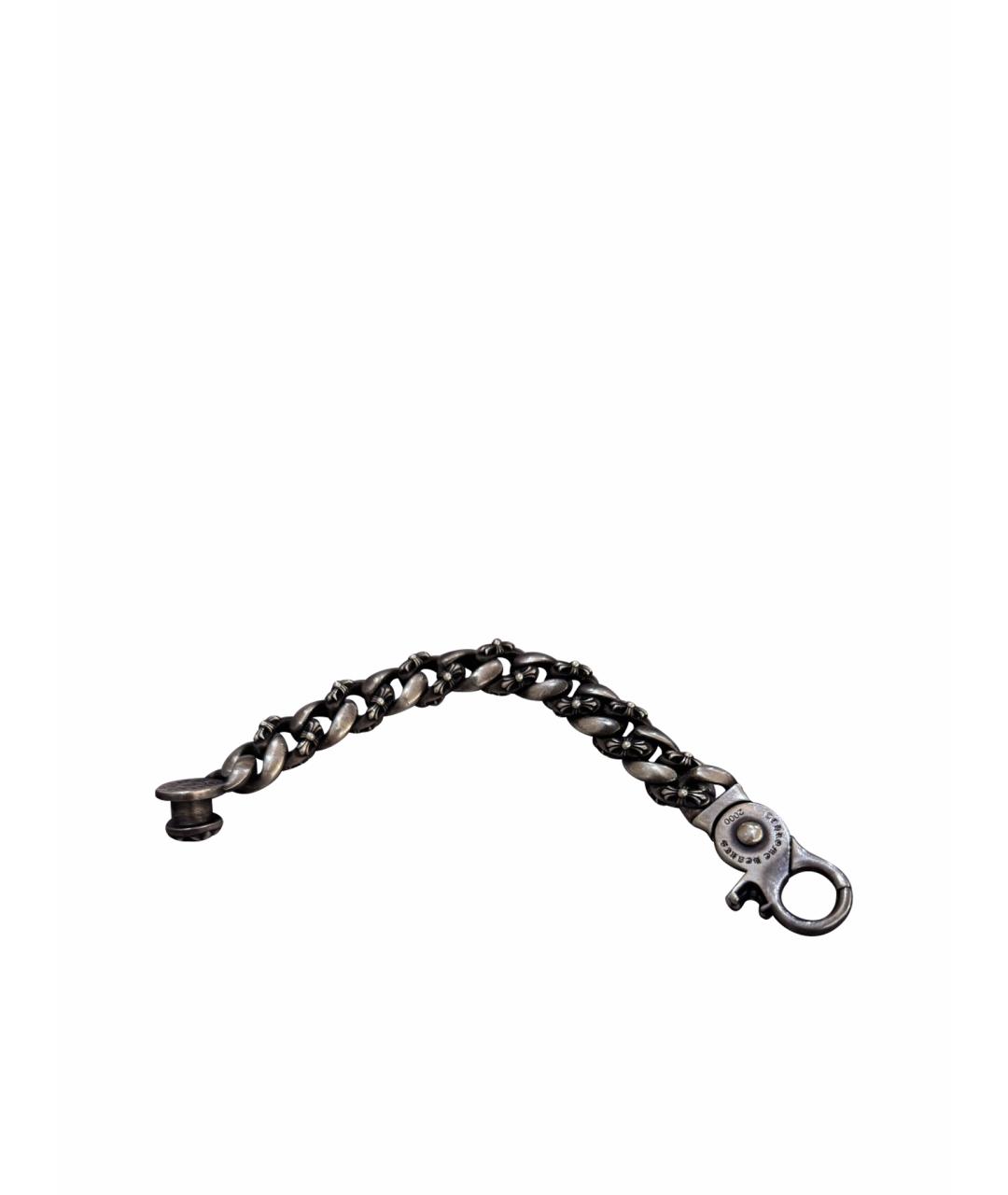 CHROME HEARTS Серый серебряный браслет, фото 1