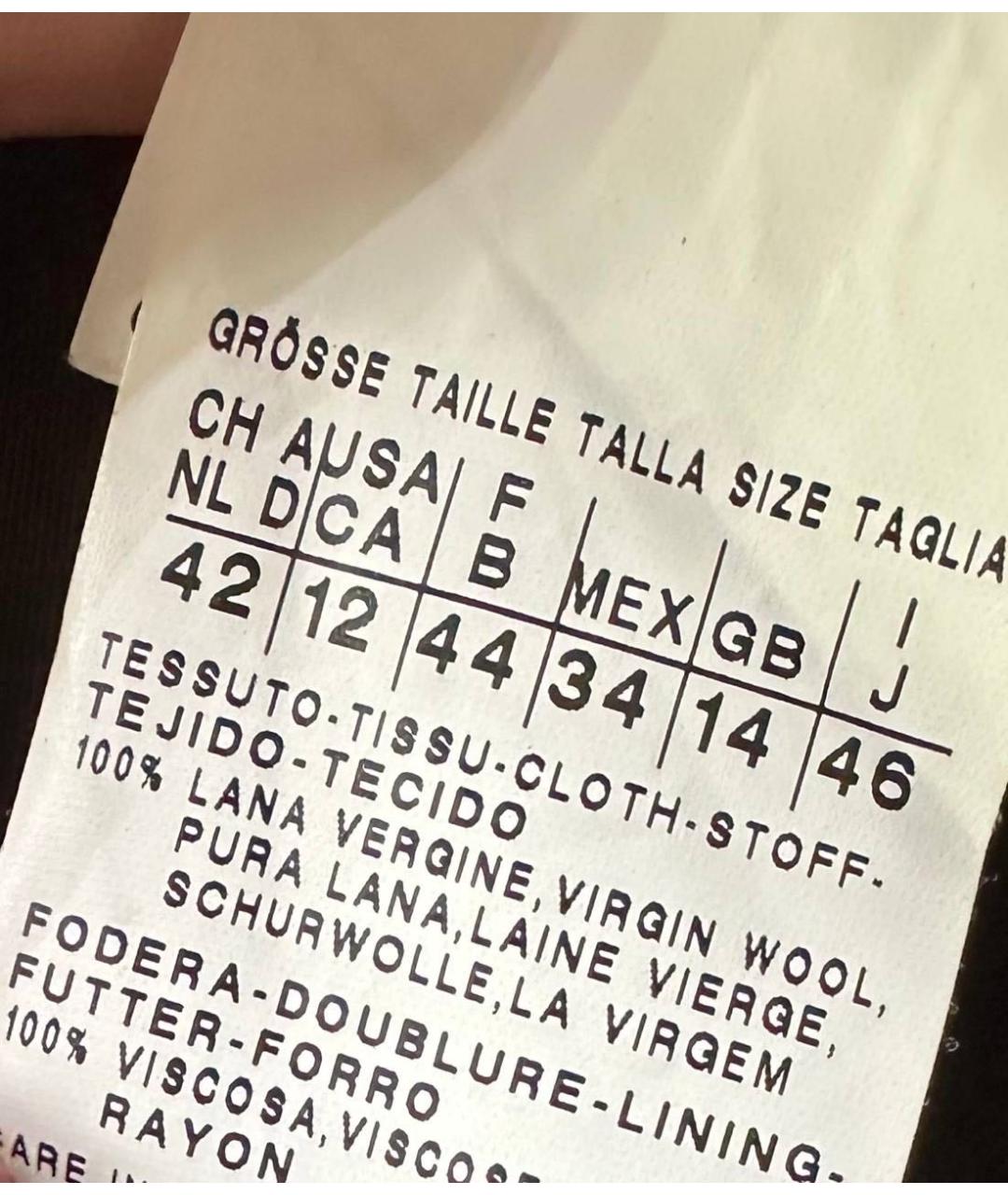 MAX MARA STUDIO Черное шерстяное пальто, фото 7