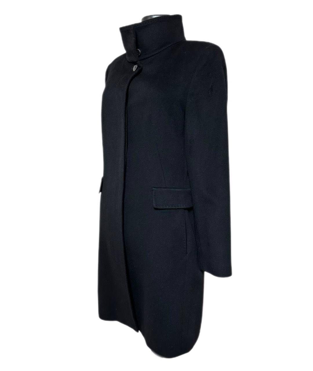 MAX MARA STUDIO Черное шерстяное пальто, фото 8