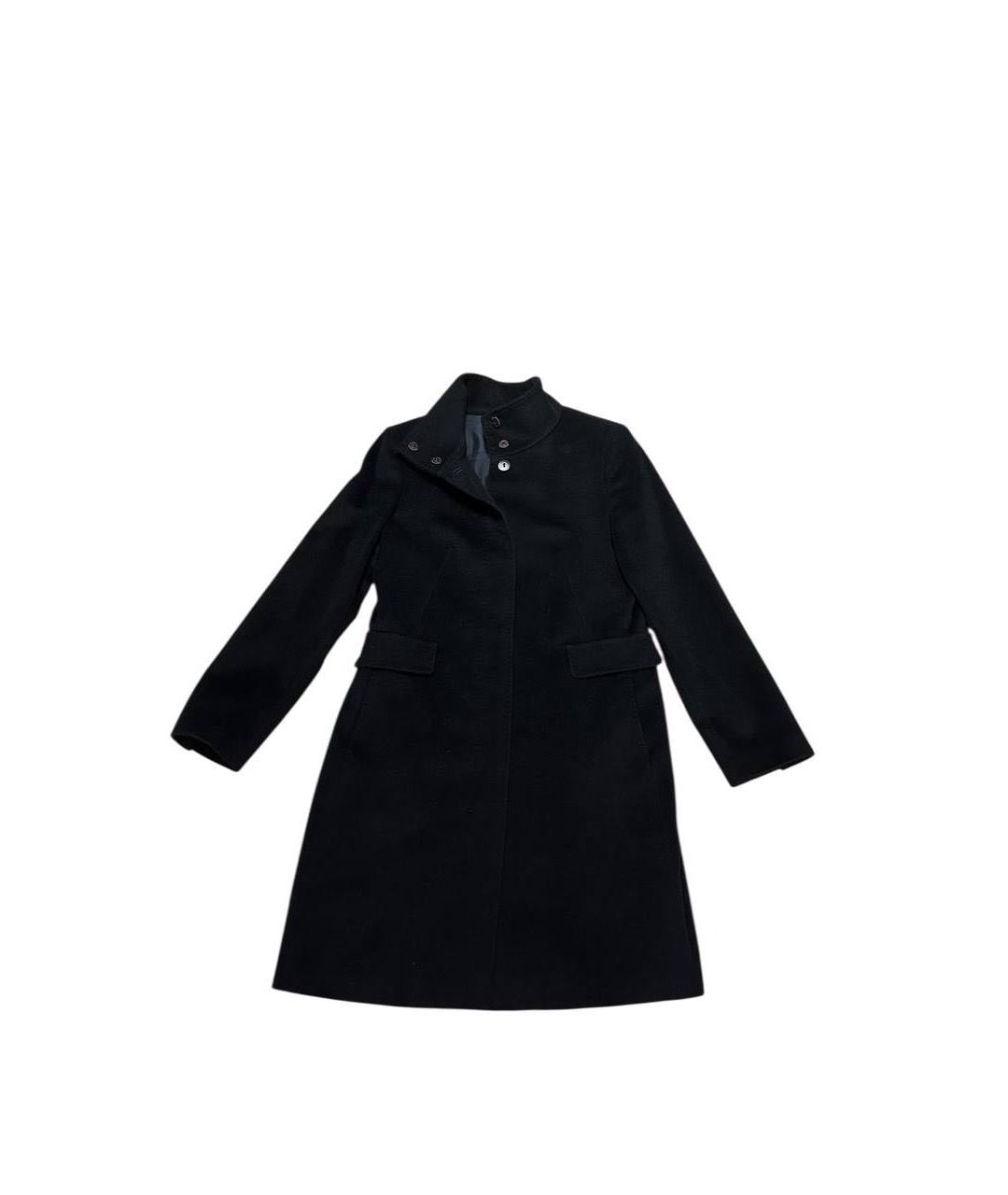 MAX MARA STUDIO Черное шерстяное пальто, фото 3