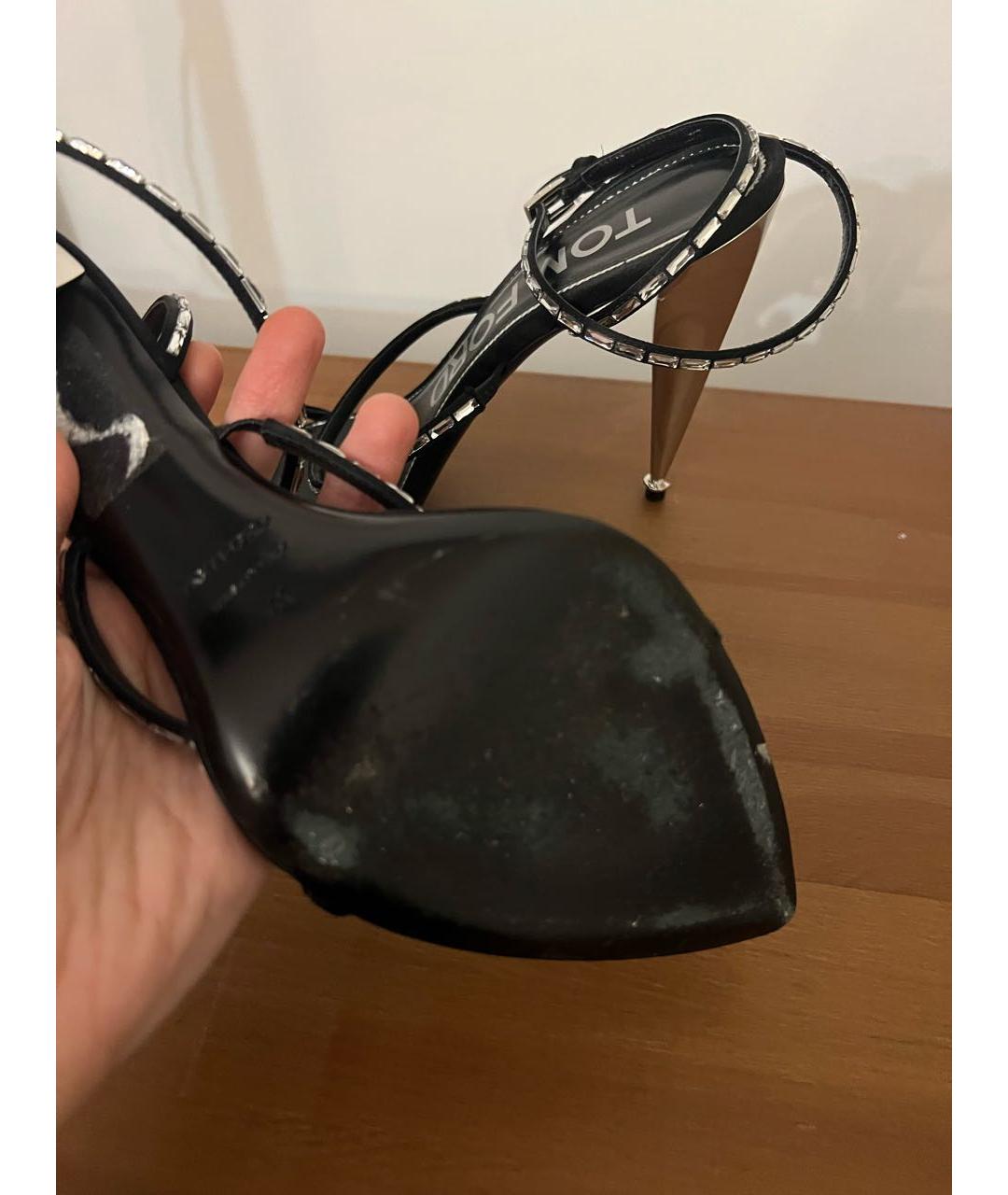 TOM FORD Черные кожаные туфли, фото 4