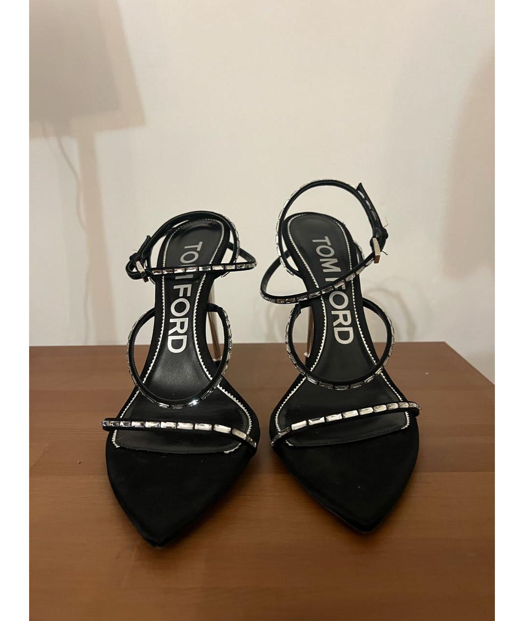 TOM FORD Черные кожаные туфли, фото 2