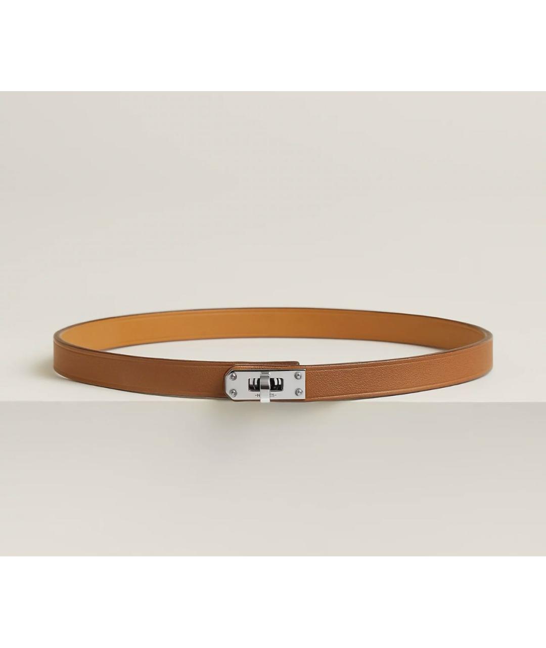 HERMES Золотой кожаный чокер, фото 8