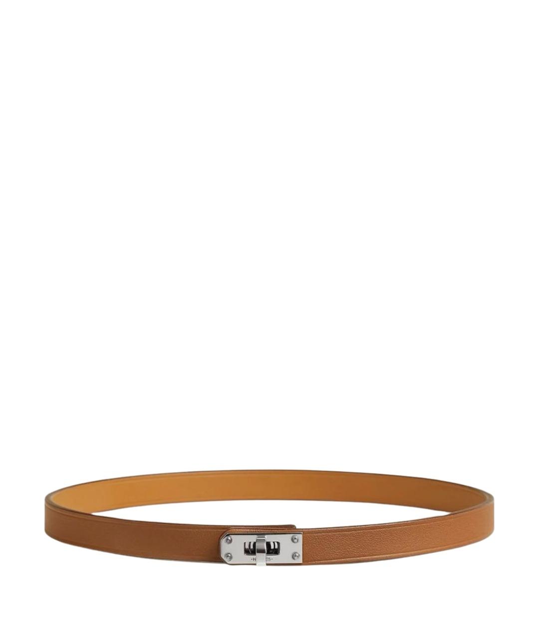 HERMES Золотой кожаный чокер, фото 1