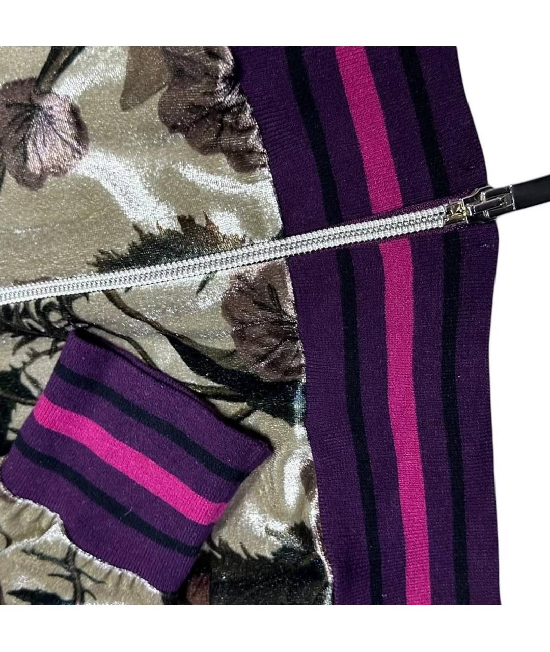 TWIN-SET Мульти велюровая спортивная куртка, фото 7