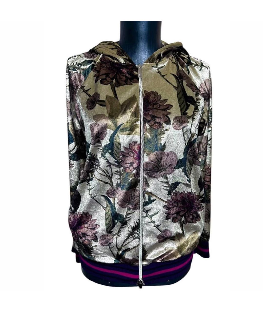 TWIN-SET Мульти велюровая спортивная куртка, фото 9