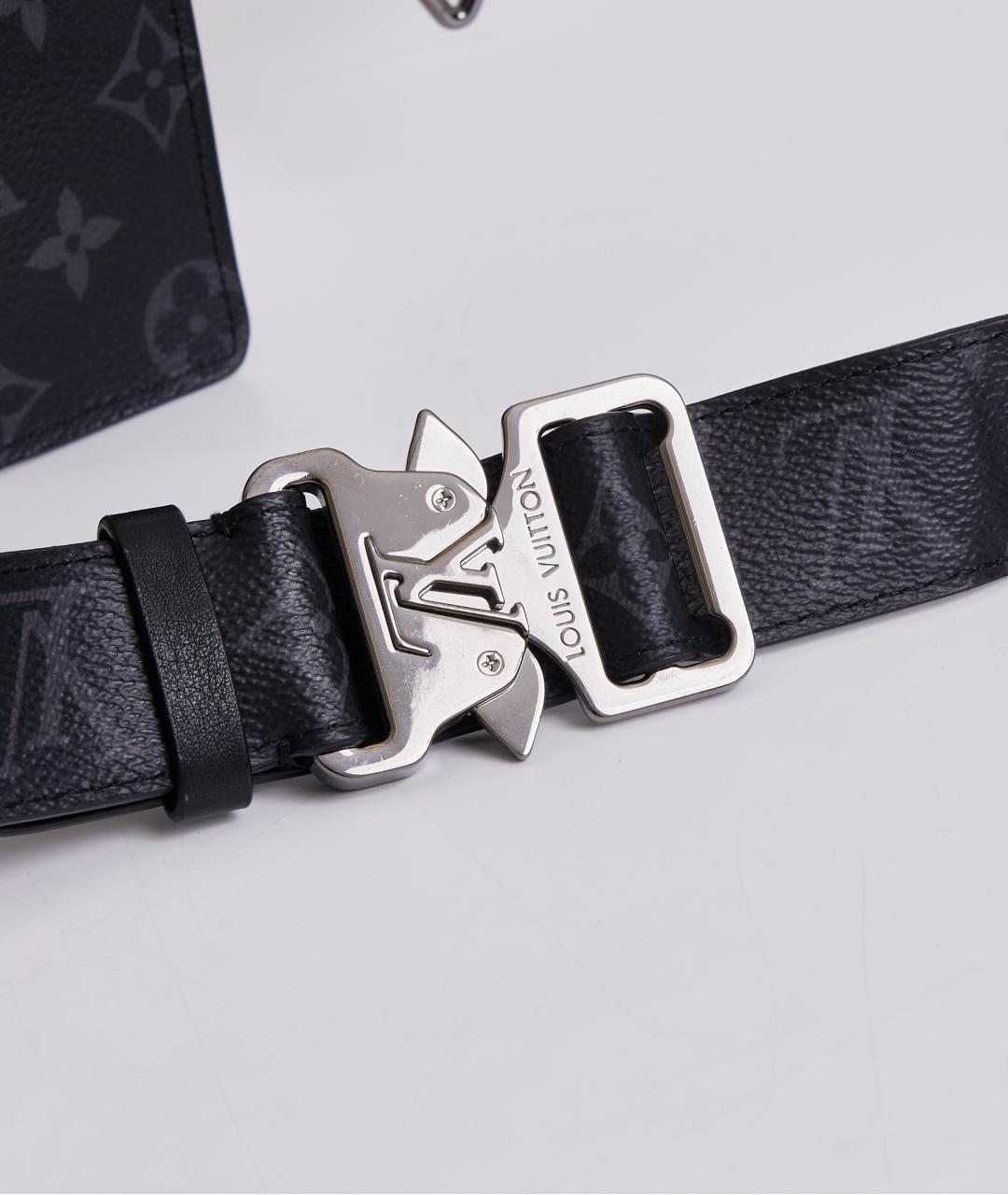 LOUIS VUITTON Черный ремень, фото 3