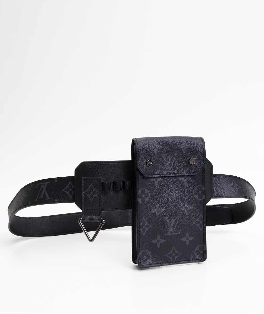 LOUIS VUITTON Черный ремень, фото 5