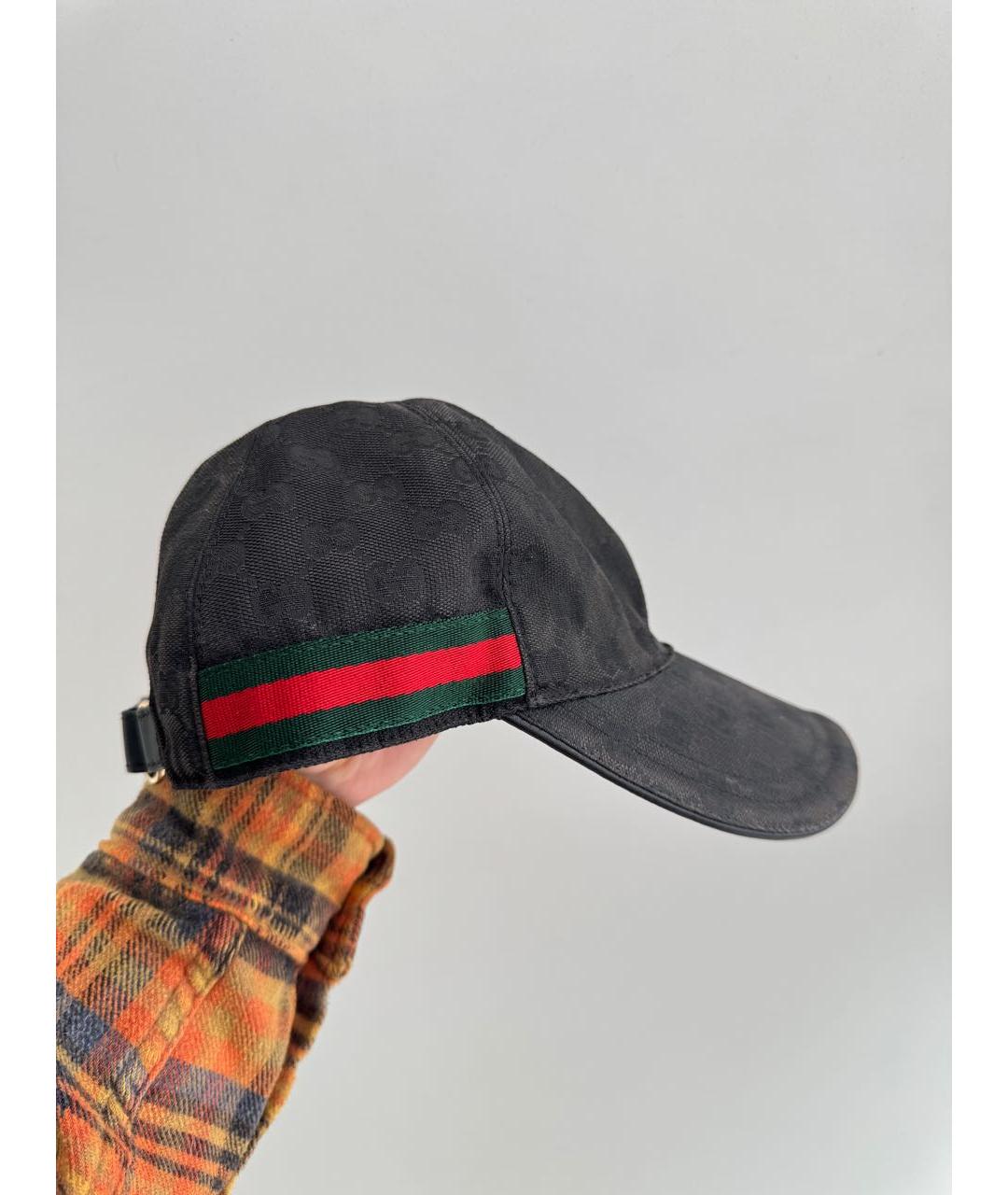 GUCCI Черная хлопковая кепка/бейсболка, фото 2