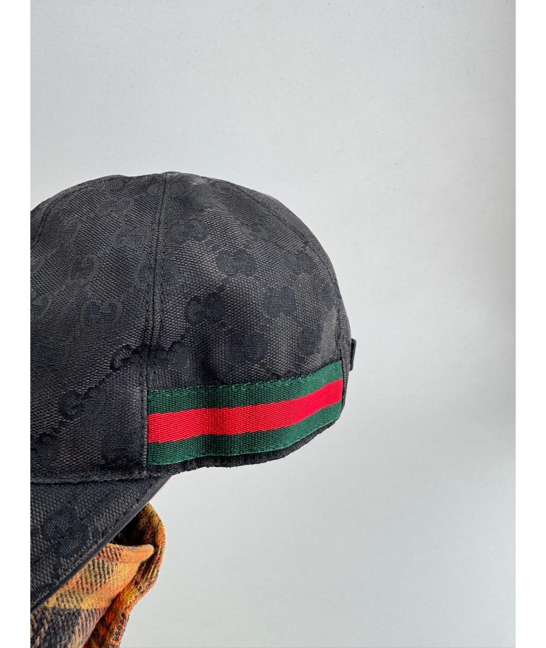 GUCCI Черная хлопковая кепка/бейсболка, фото 4