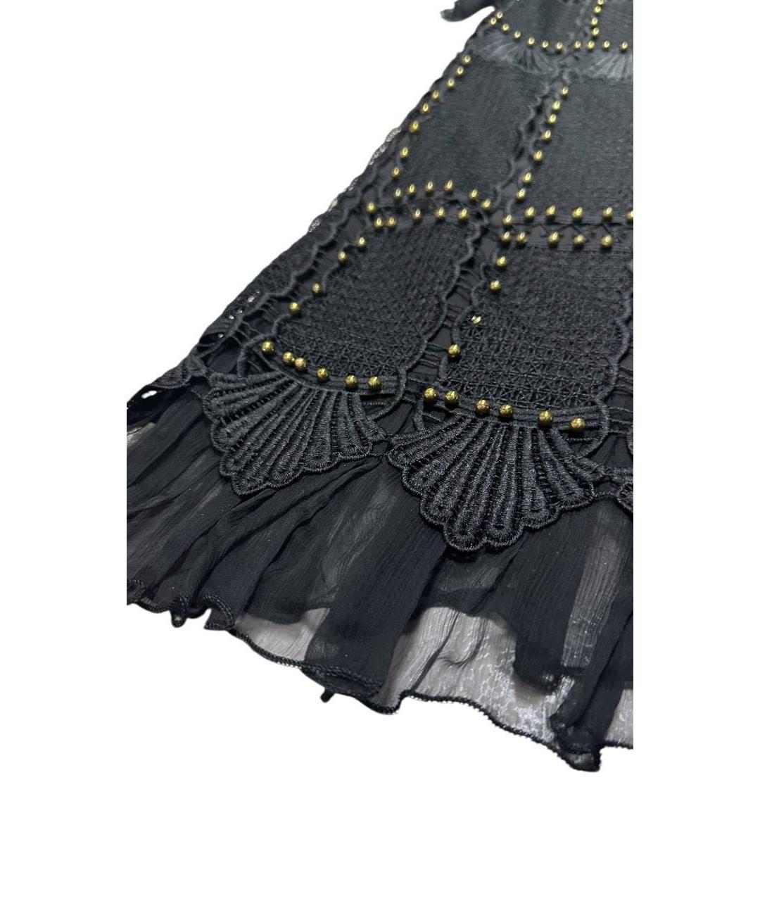 NISSA Черное шелковое коктейльное платье, фото 3