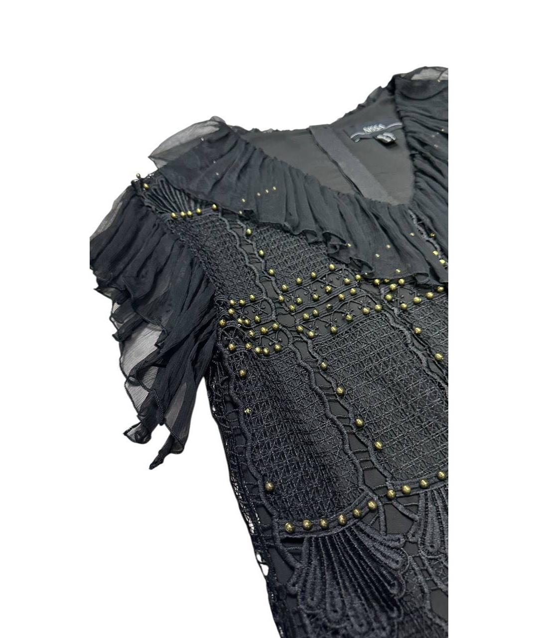 NISSA Черное шелковое коктейльное платье, фото 4