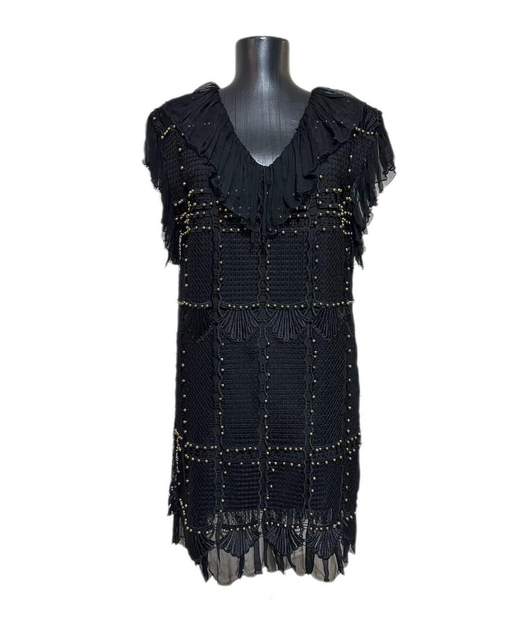 NISSA Черное шелковое коктейльное платье, фото 9