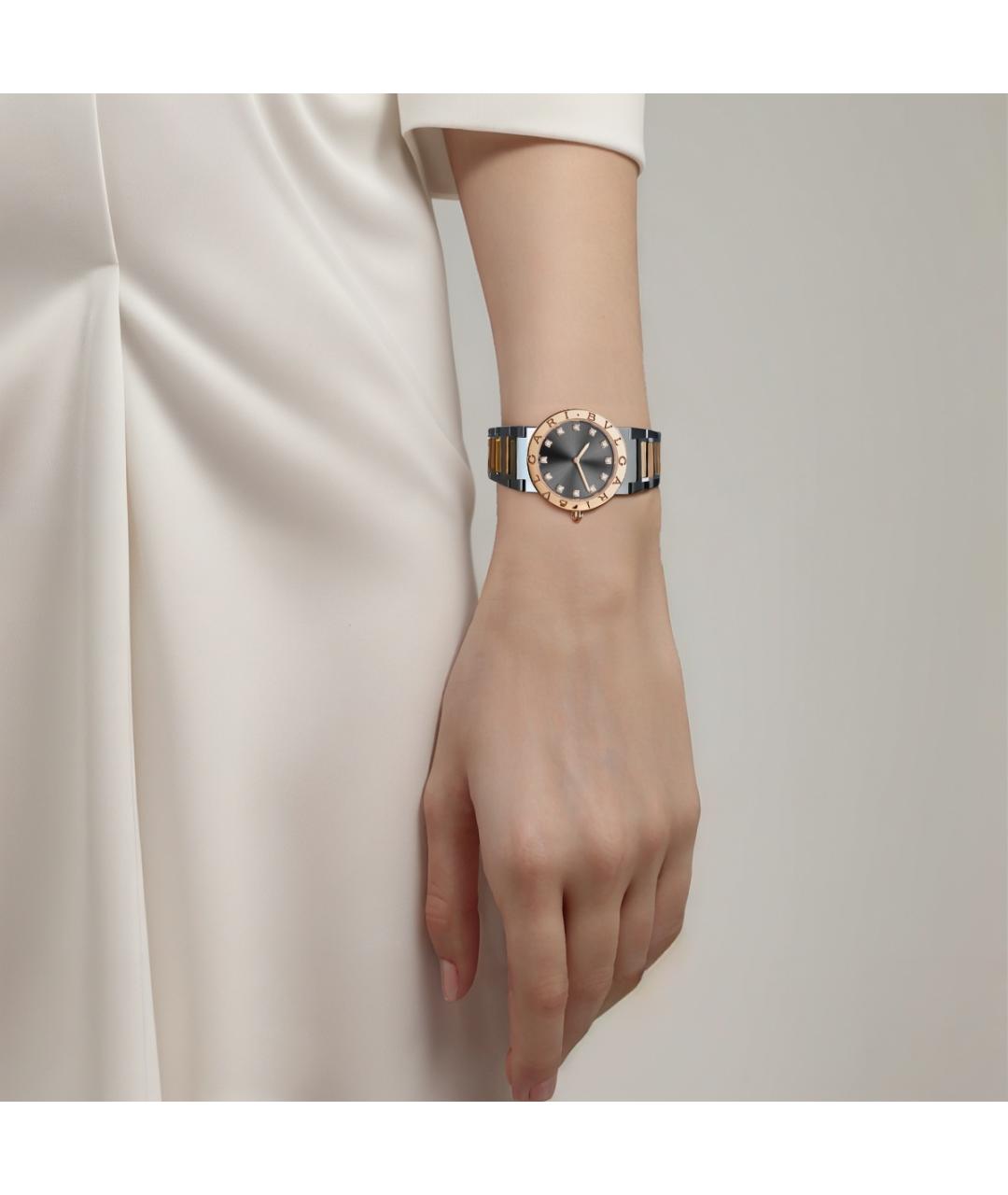BVLGARI Серые часы, фото 2