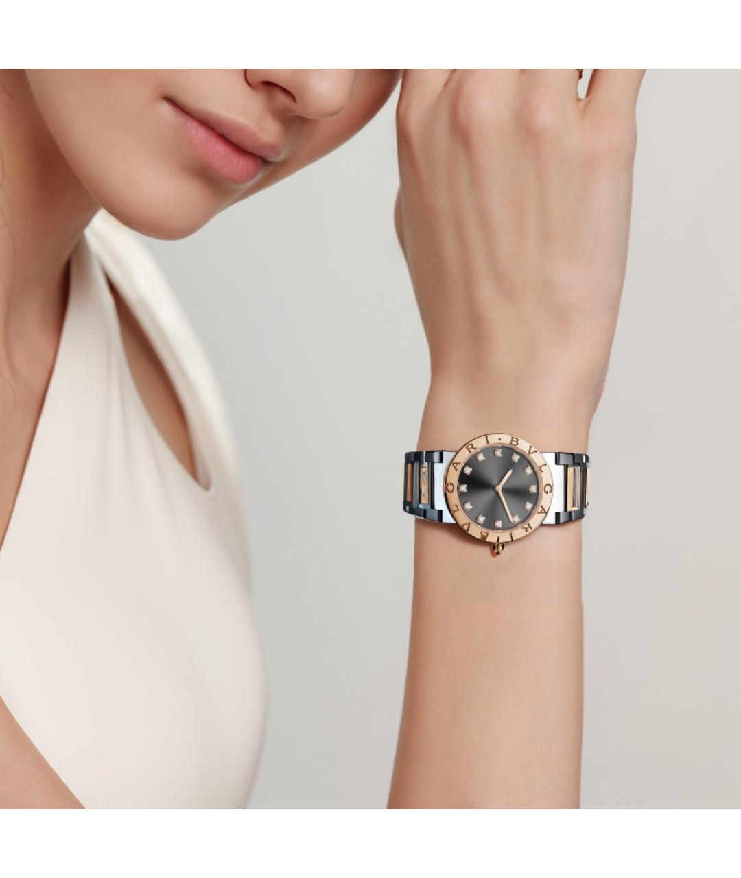 BVLGARI Серые часы, фото 4
