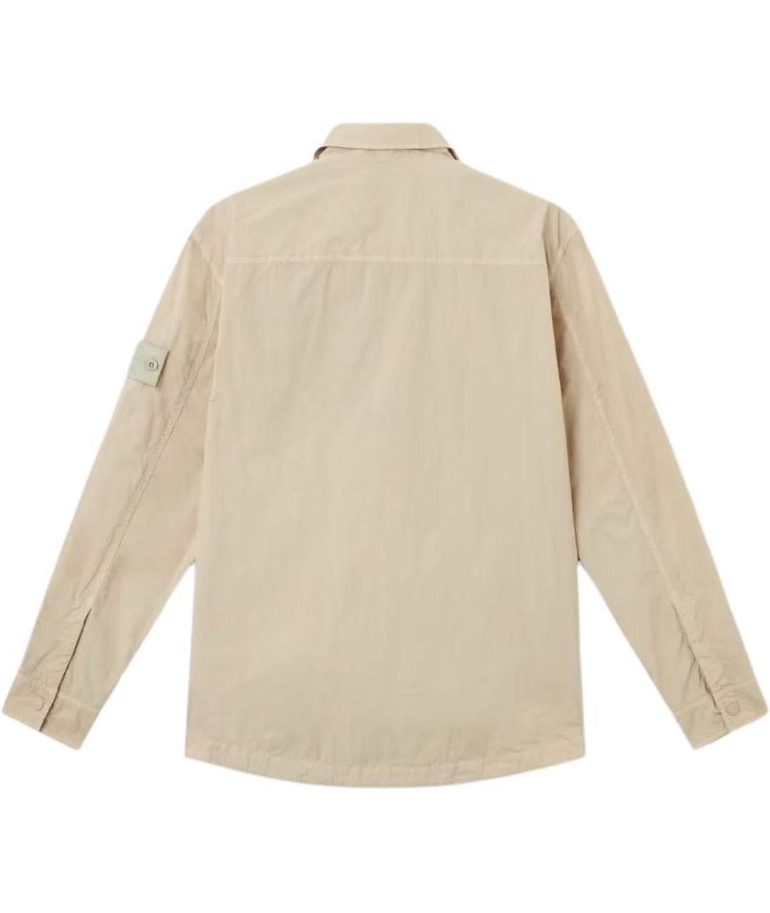 STONE ISLAND Бежевая кэжуал рубашка, фото 2