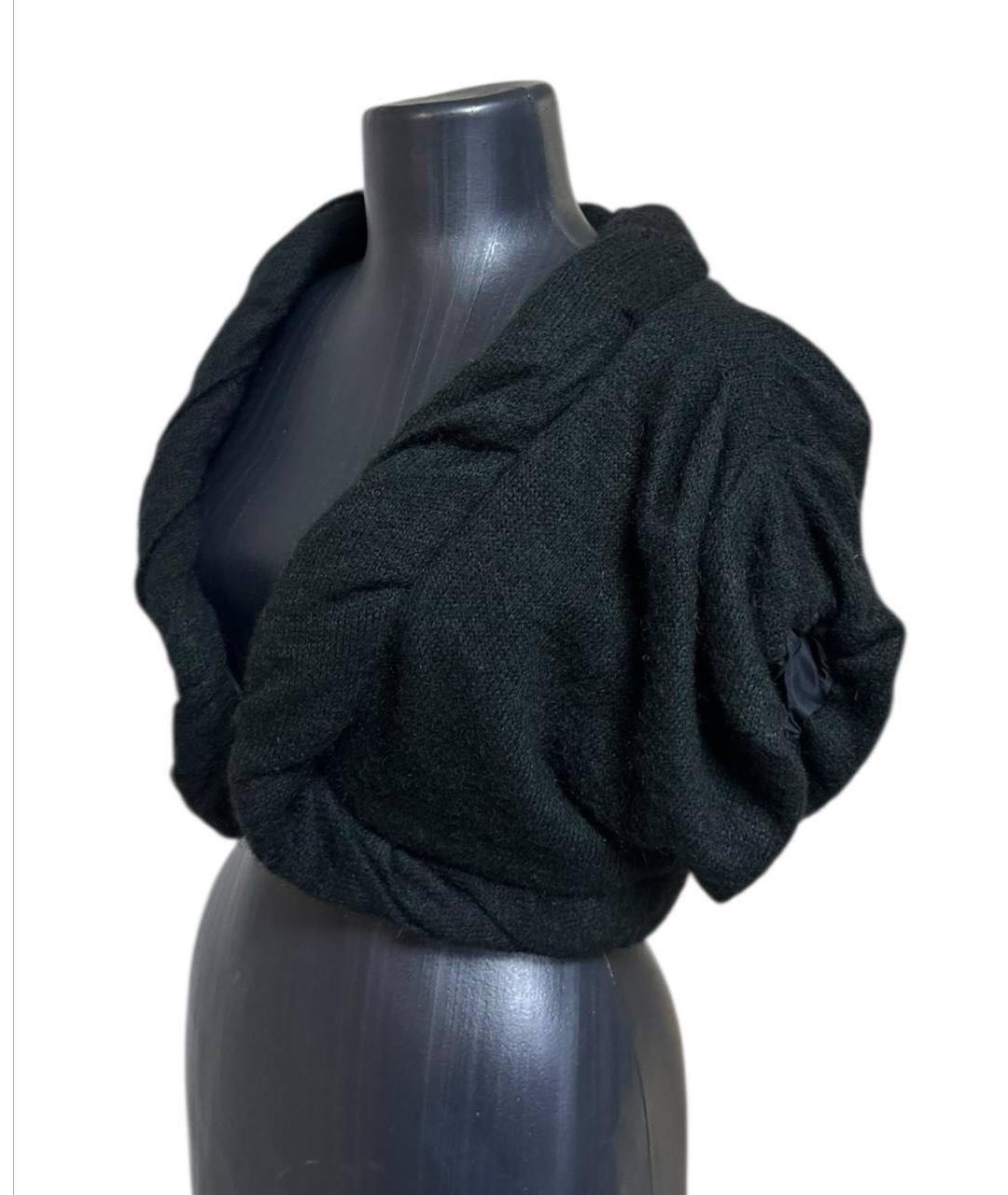 PATRIZIA PEPE Черный шерстяной кардиган, фото 6