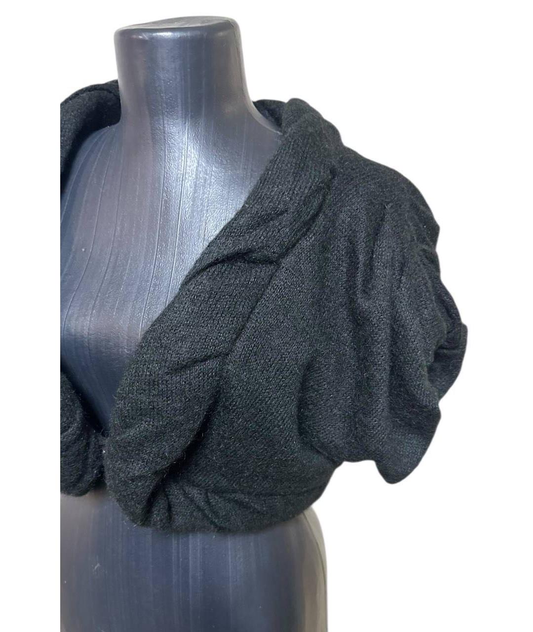 PATRIZIA PEPE Черный шерстяной кардиган, фото 5