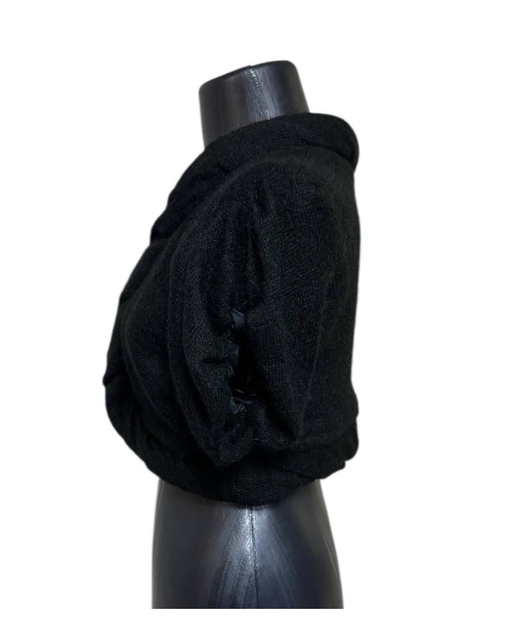 PATRIZIA PEPE Черный шерстяной кардиган, фото 7