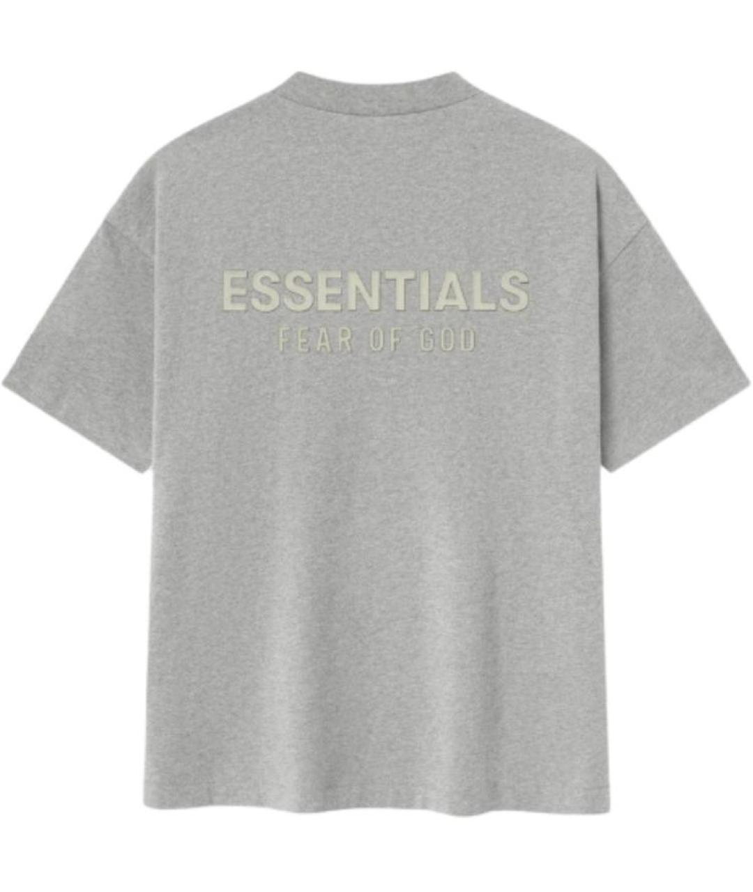 FEAR OF GOD ESSENTIALS Серая футболка, фото 2