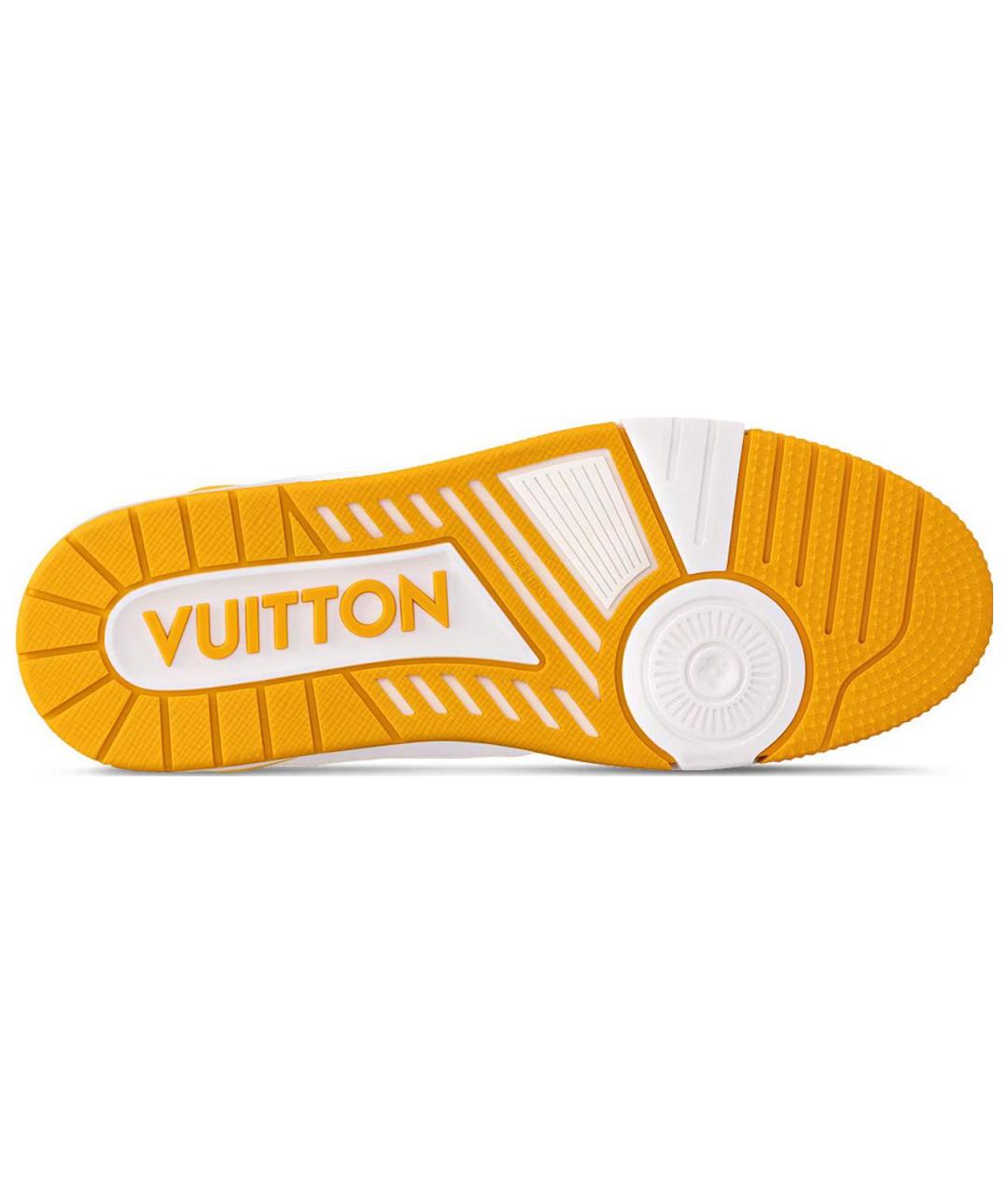 LOUIS VUITTON Желтые низкие кроссовки / кеды, фото 6