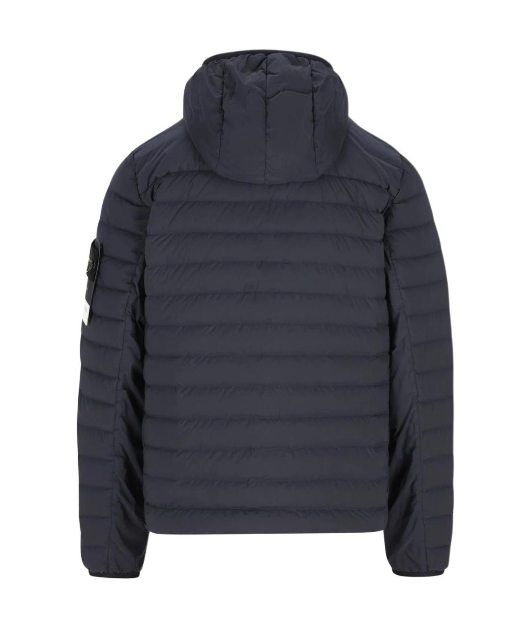 STONE ISLAND Темно-синяя полиамидовая куртка, фото 2