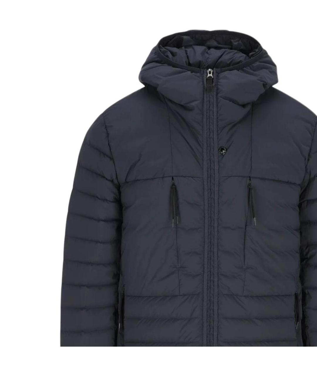 STONE ISLAND Темно-синяя полиамидовая куртка, фото 3