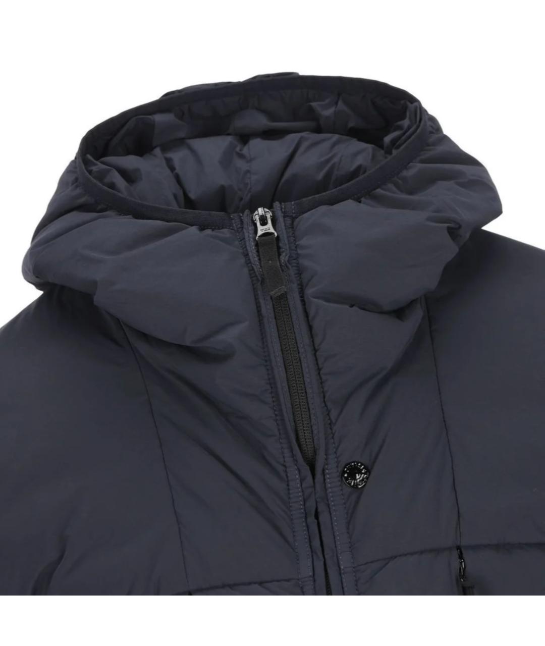 STONE ISLAND Темно-синяя полиамидовая куртка, фото 4