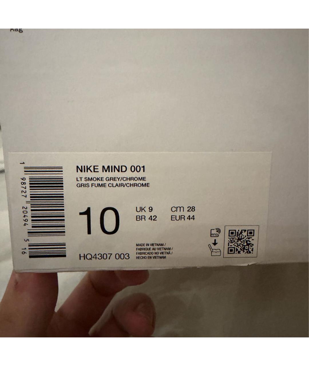 NIKELAB Серые резиновые шлепанцы, фото 7