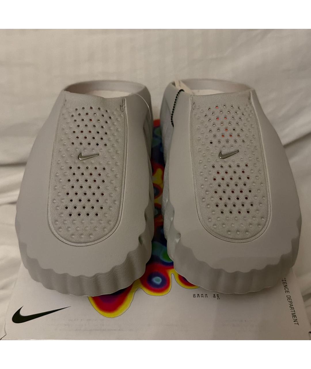 NIKELAB Серые резиновые шлепанцы, фото 2