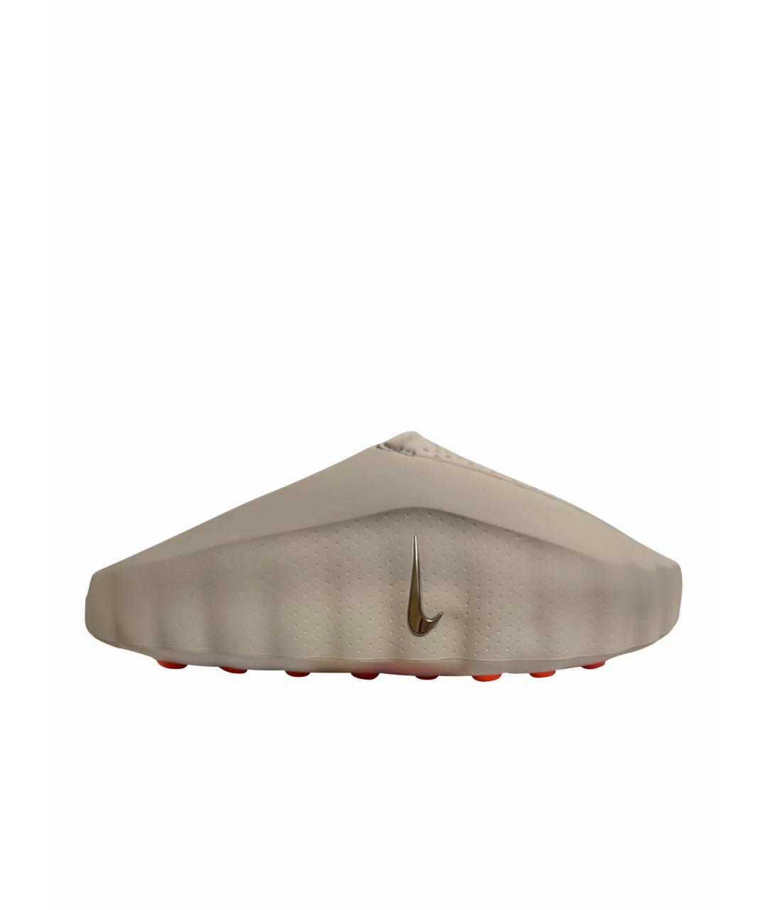 NIKELAB Серые резиновые шлепанцы, фото 1