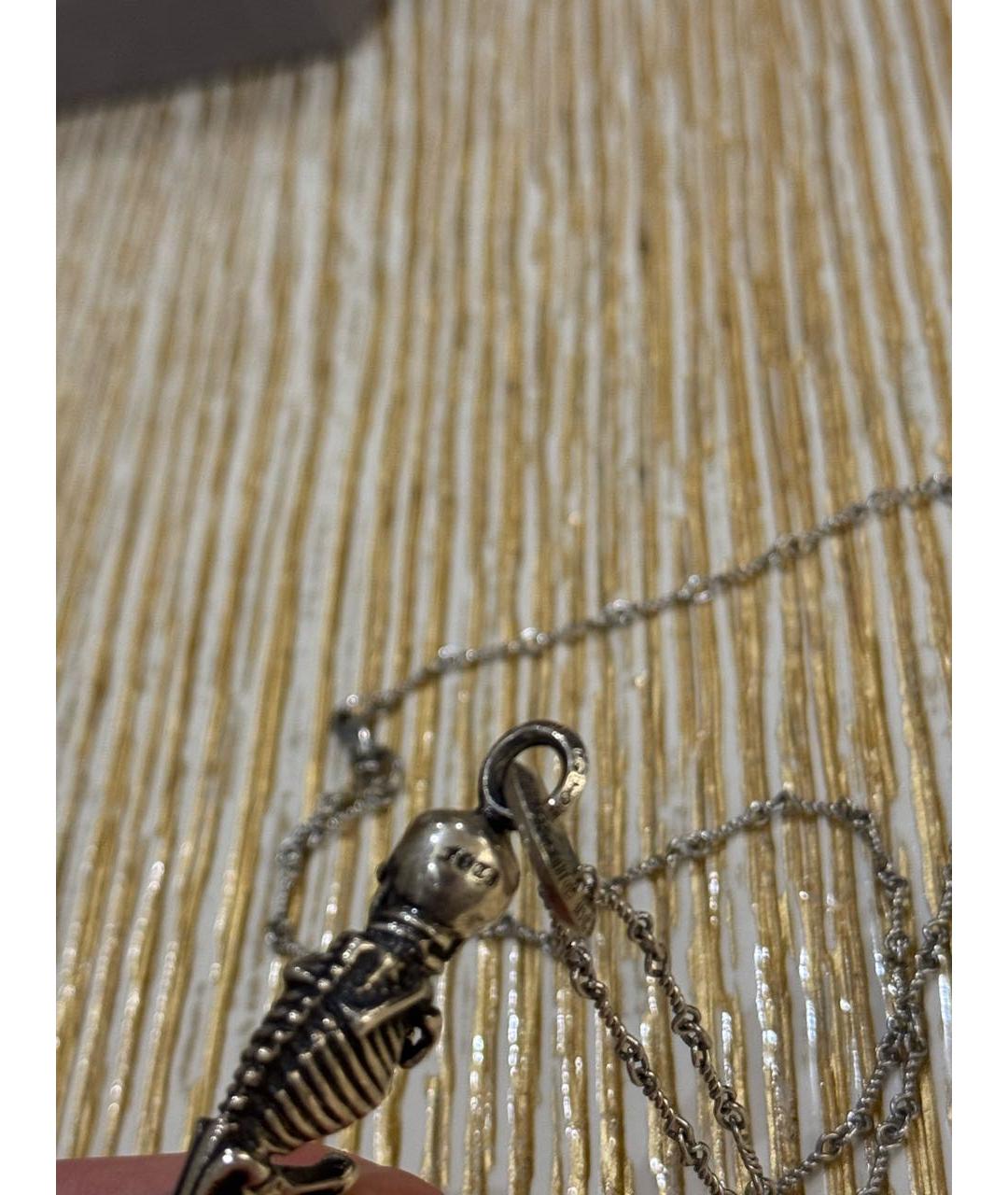 CHROME HEARTS Серая серебряная цепочка/подвеска, фото 3