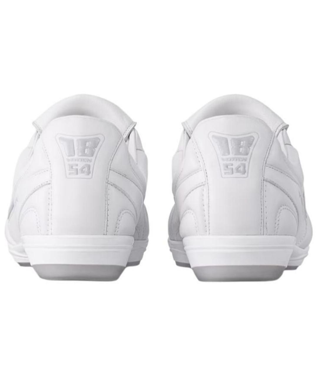 LOUIS VUITTON Белые кожаные низкие кроссовки / кеды, фото 5