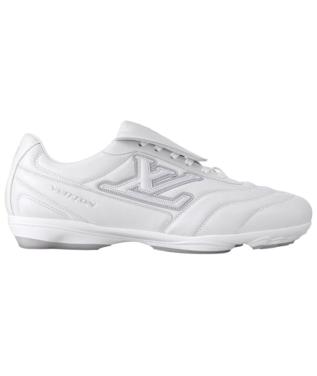 LOUIS VUITTON Белые кожаные низкие кроссовки / кеды, фото 1