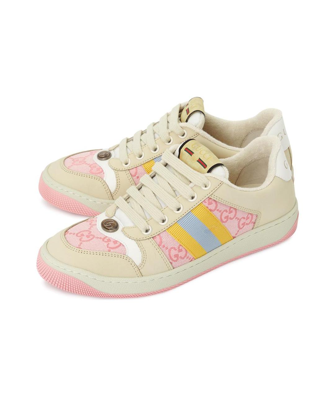 GUCCI Мульти кожаные кеды, фото 2