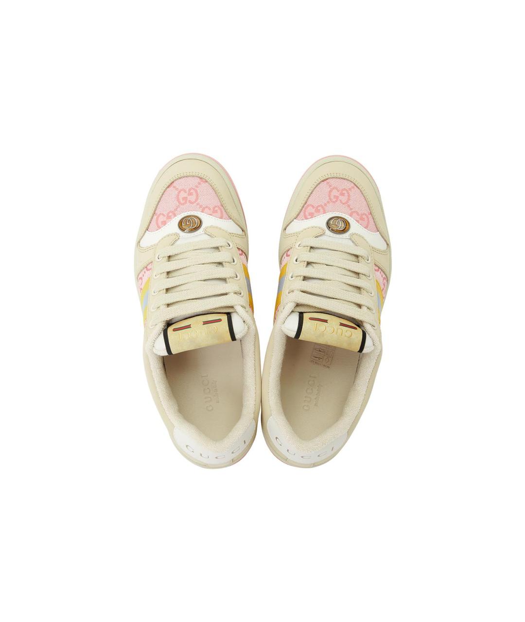 GUCCI Мульти кожаные кеды, фото 4