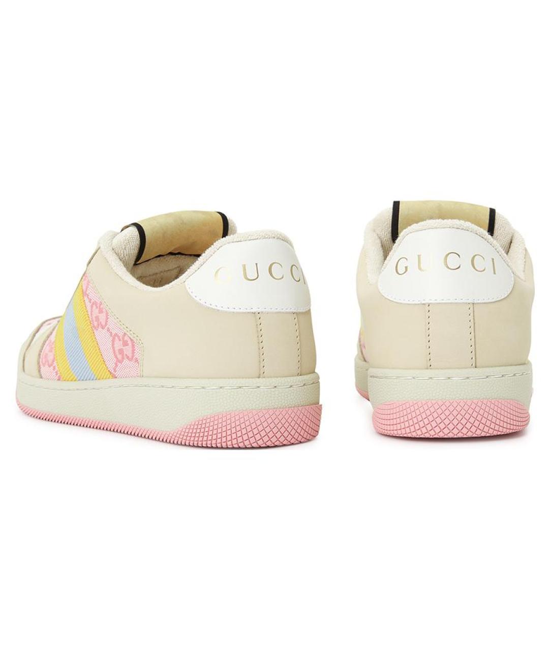 GUCCI Мульти кожаные кеды, фото 5