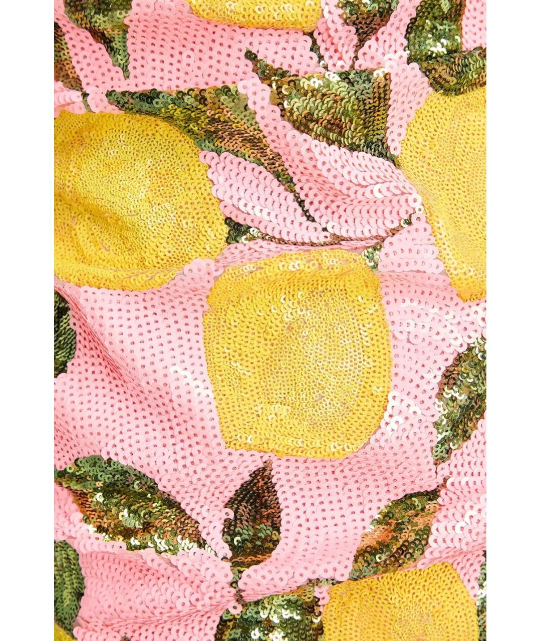 DOLCE&GABBANA Розовое полиэстеровое коктейльное платье, фото 4