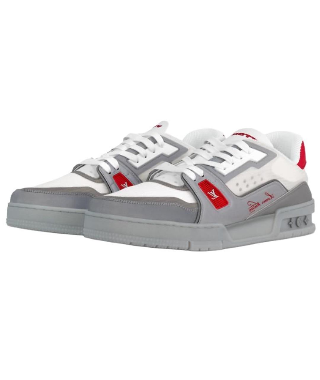 LOUIS VUITTON Серые кроссовки, фото 5