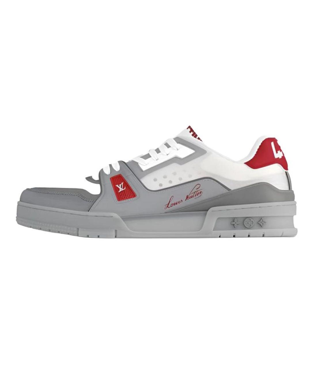 LOUIS VUITTON Серые кроссовки, фото 2