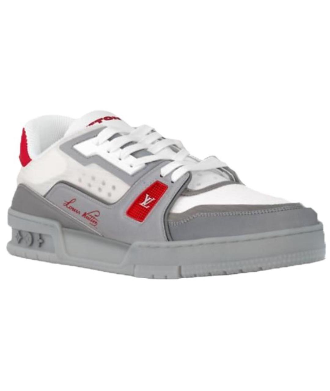 LOUIS VUITTON Серые кроссовки, фото 4