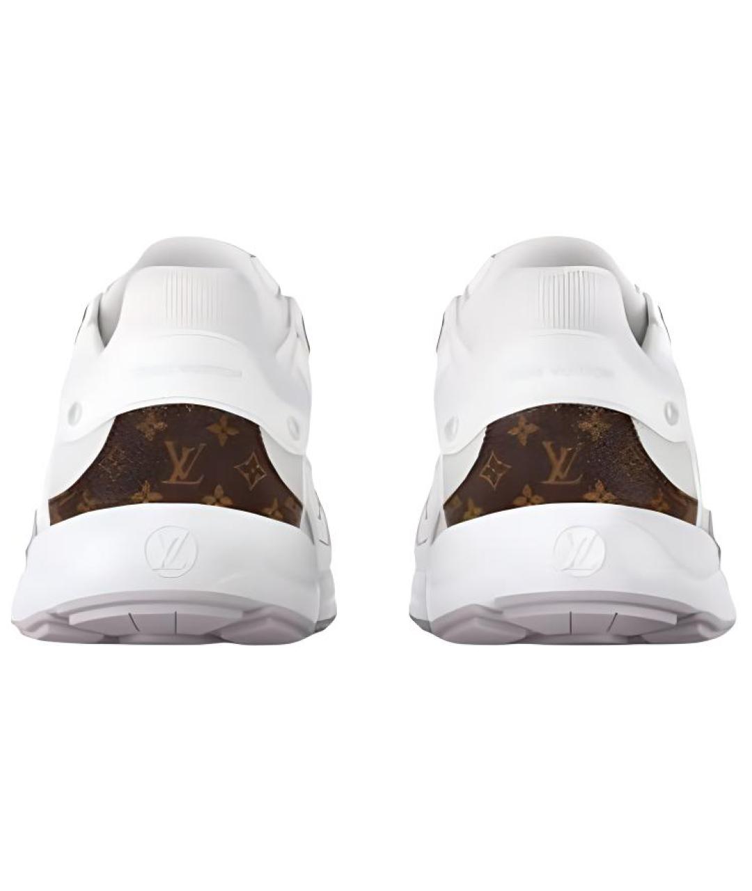 LOUIS VUITTON Белые кожаные кроссовки, фото 4