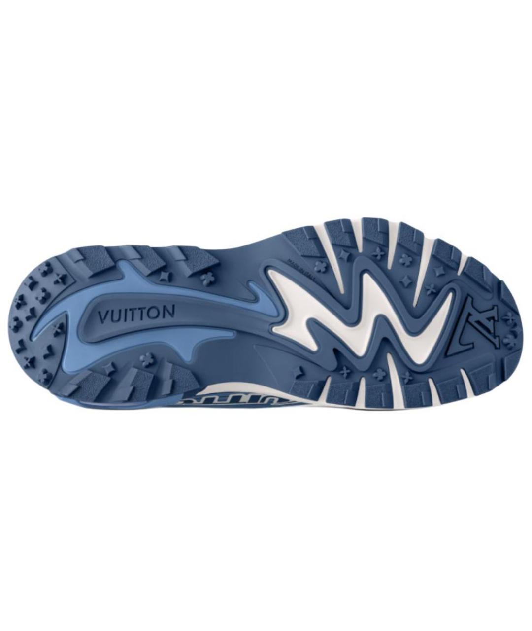 LOUIS VUITTON Синие низкие кроссовки / кеды, фото 6