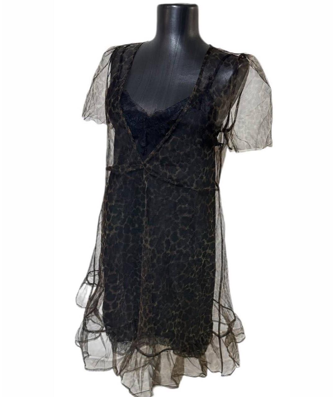 TWIN-SET Хаки полиэстеровое коктейльное платье, фото 5