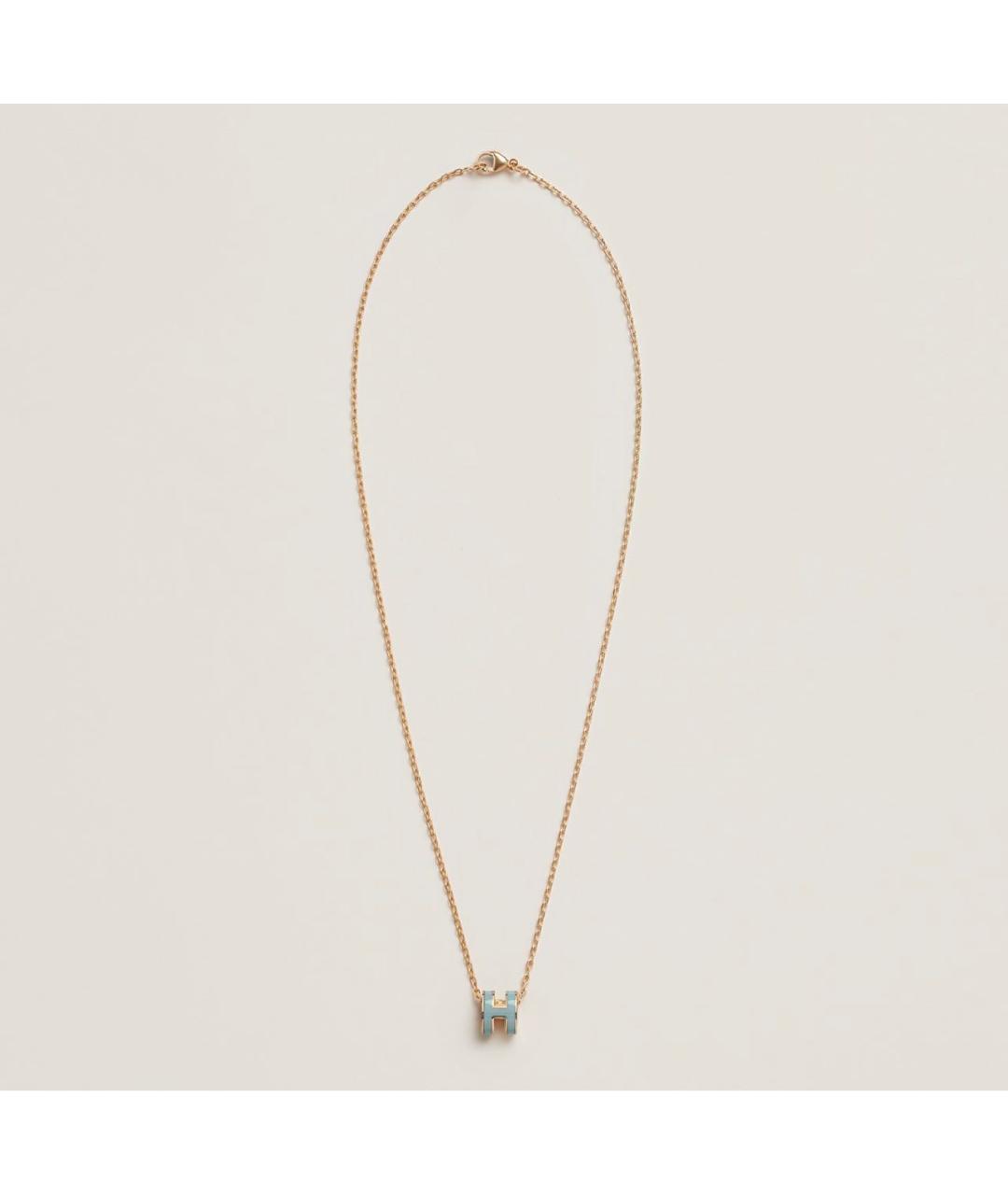 HERMES Голубая металлическая подвеска, фото 2