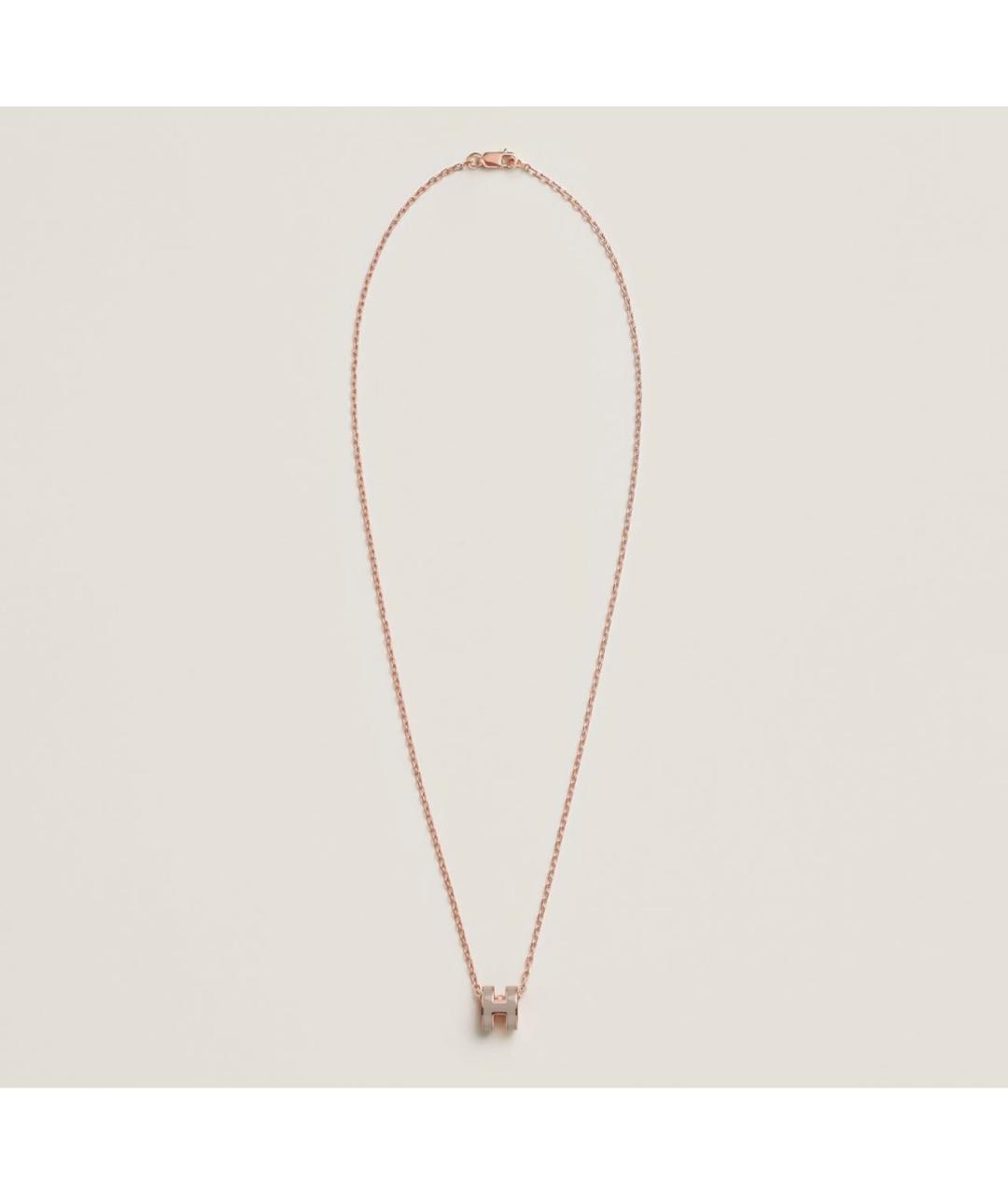 HERMES Бежевая металлическая подвеска, фото 2