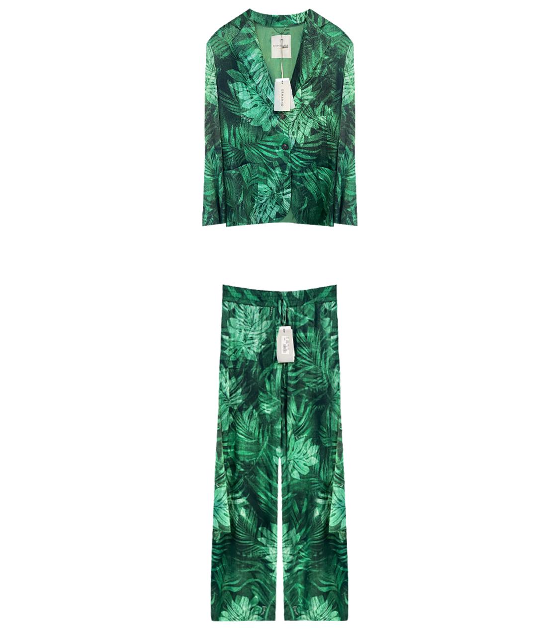 ERMANNO FIRENZE Зеленый вискозный костюм с брюками, фото 1