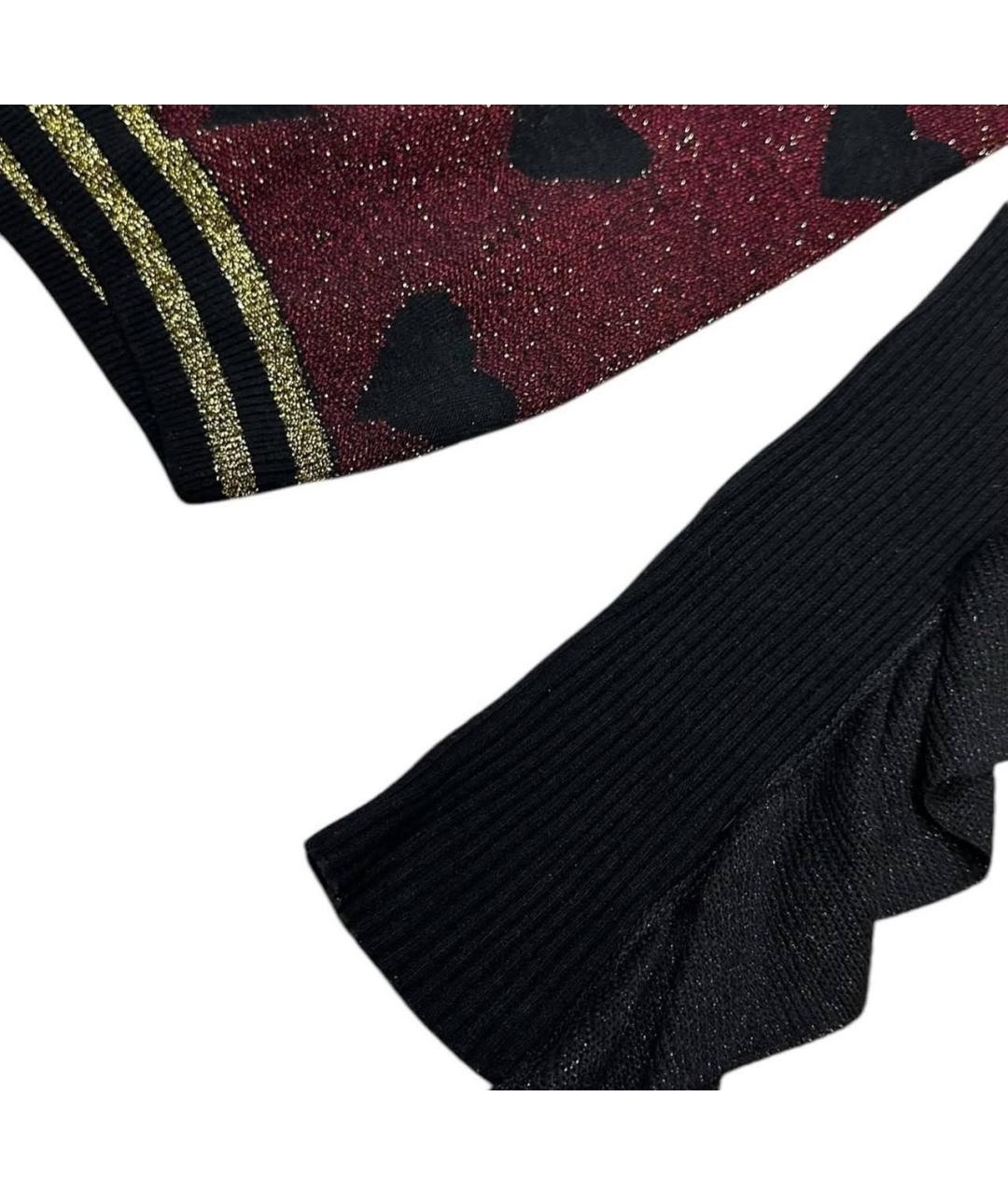 LIU JO Бордовый вискозный джемпер / свитер, фото 8