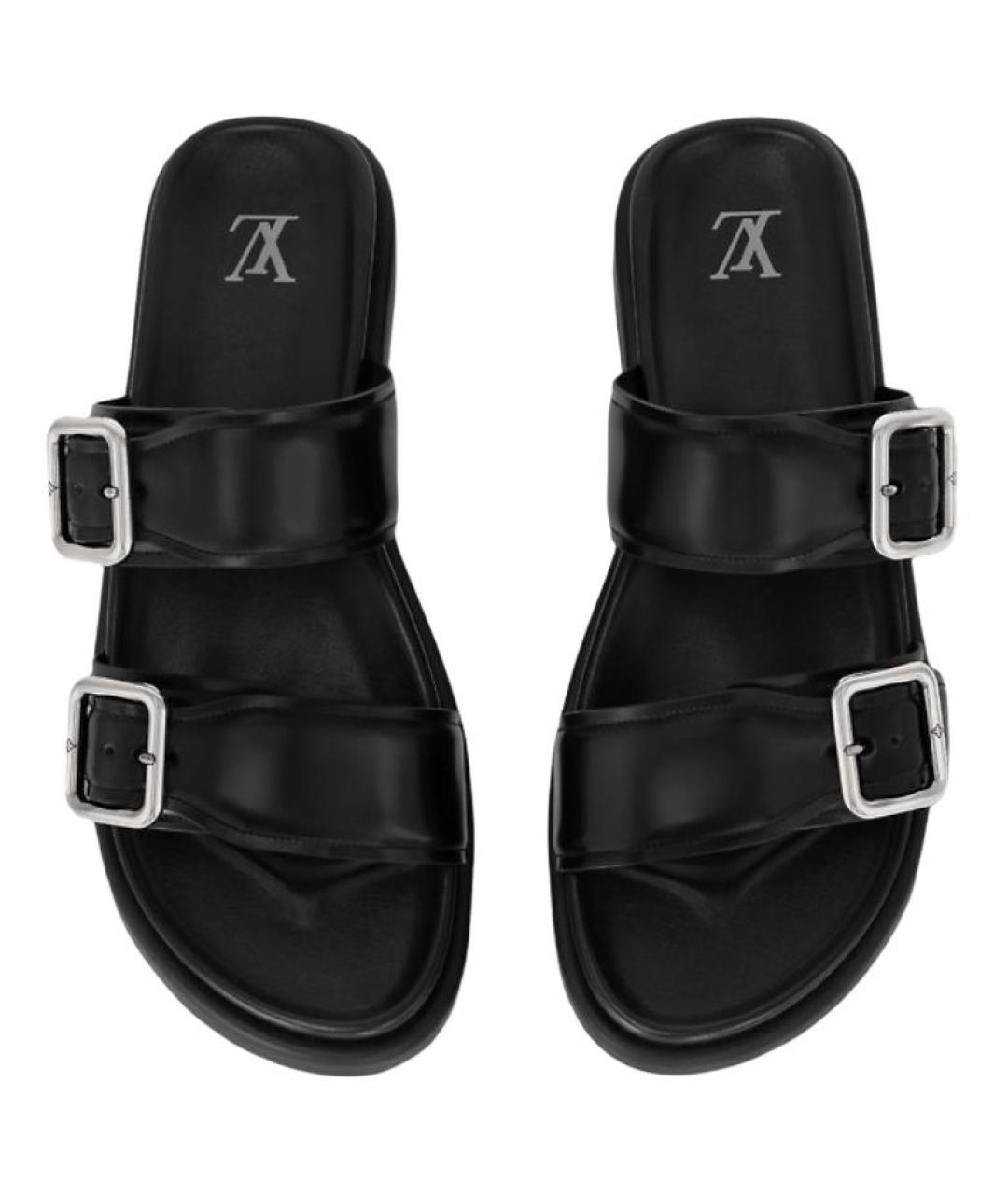 LOUIS VUITTON Черные сандалии, фото 4